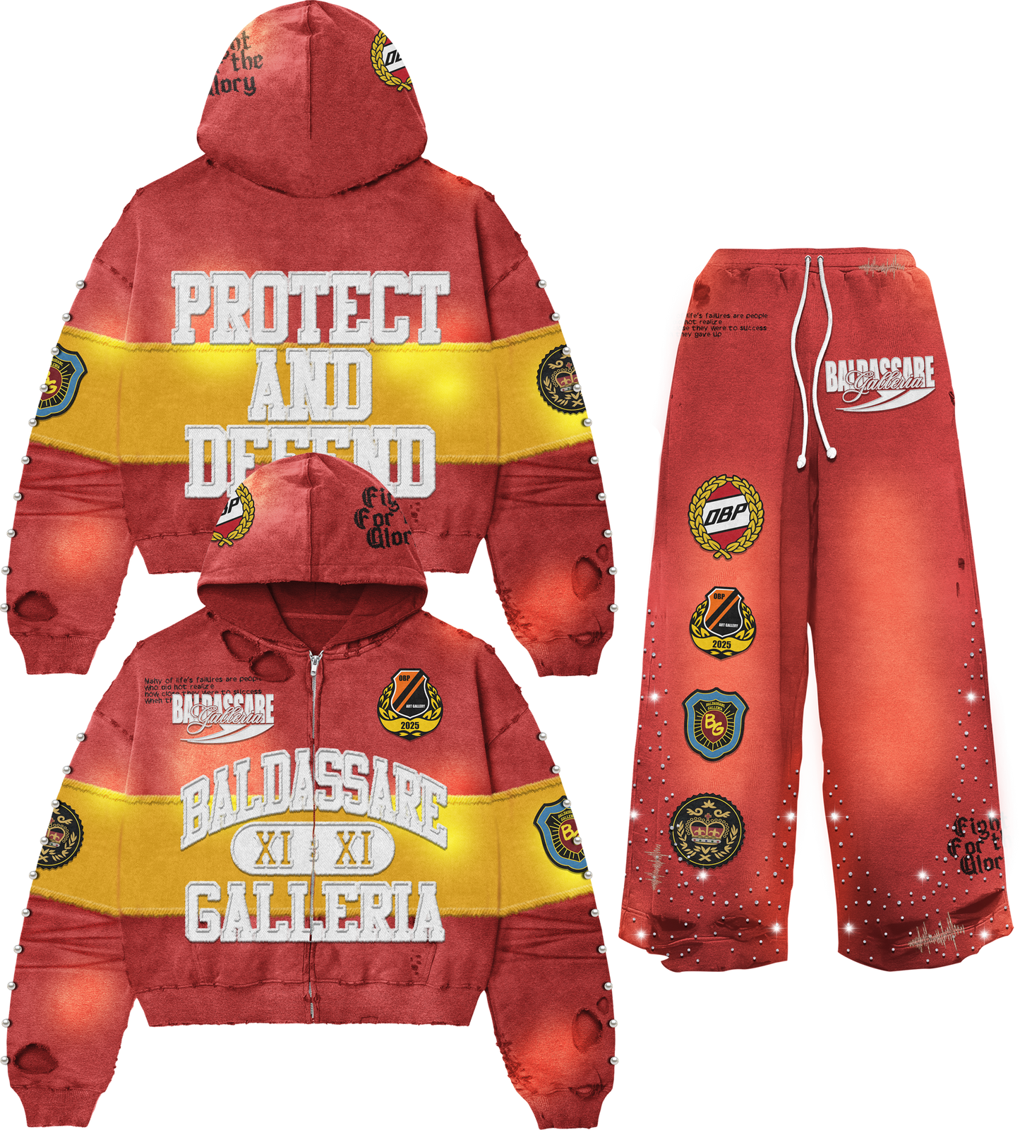 BALDASSARE X OBP VALOR TRACKSUIT (RED)