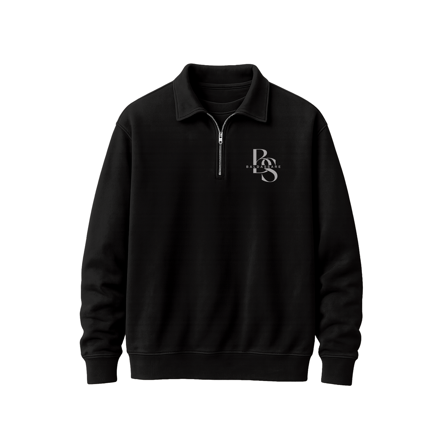 Baldassare Quarter Zip Sweater (Black)